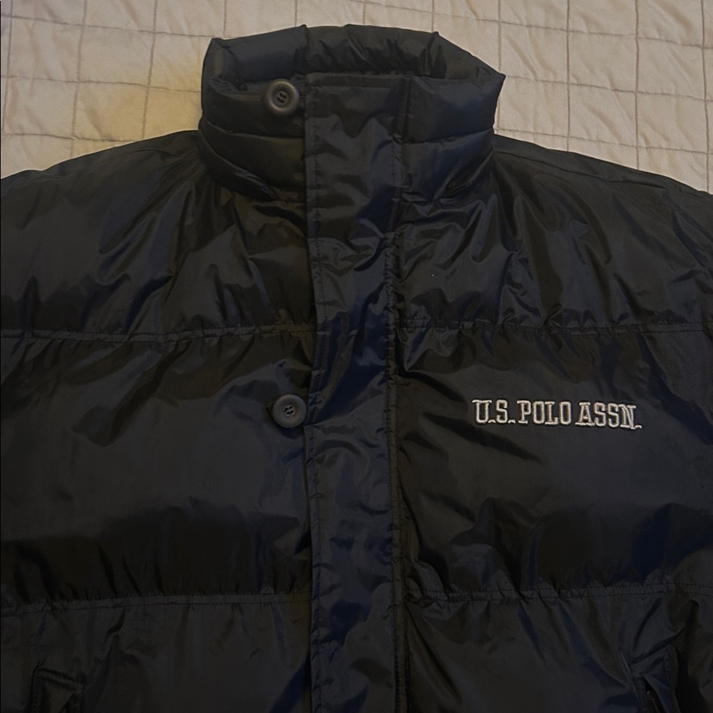 U.S. Polo Assn. Midnight Black Quilted Jacket